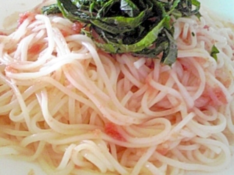 簡単でおいしい☆たらこそうめん